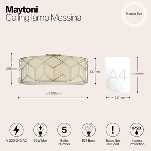 Потолочный светильник Maytoni H223-PL-05-G