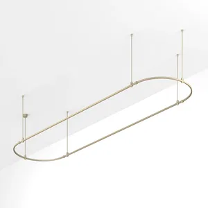 Основание ART-APRIORI-OVAL-ROD-800-4000x1000 (OG) (Arlight, IP20 Металл, 3 года)
