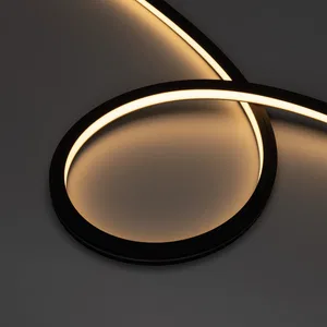 Лента герметичная NOVA-TOP-BLACK-A120-16x15mm 24V Warm3500 (10 W/m, IP67, 2835, 5m, wire x2) (Arlight, Вывод боковой, 5 лет)