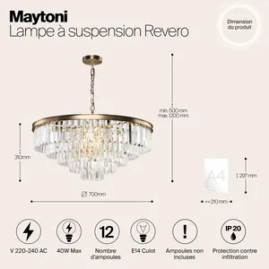 Подвесной светильник Maytoni MOD085PL-12BS