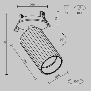 Встраиваемый светильник Technical C110CL-01