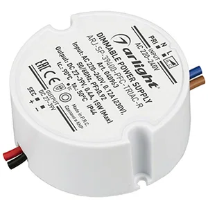 Блок питания ARJ-SP-39400-PFC-TRIAC-R (15W, 27-39V, 400mA) (Arlight, IP44 Пластик, 5 лет)