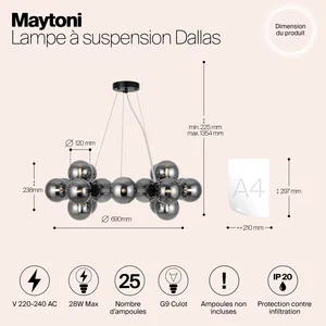 Подвесной светильник Maytoni MOD545PL-25B
