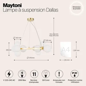 Подвесной светильник Maytoni MOD545PL-11BS