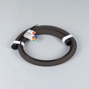 Лента герметичная MOONLIGHT-BLACK-TOP-G280-D25mm 24V RGB 360deg (14.4 W/m, IP65, 1m, wire x1) (Arlight, Вывод прямой, 3 года)
