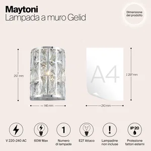 Настенный светильник (бра) Maytoni MOD184-WL-01-CH