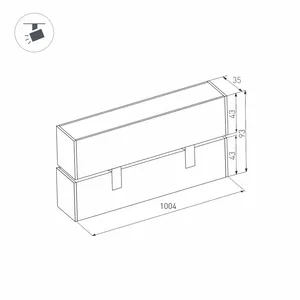 Светильник MAG-FLAT-FOLD-45-S1005-30W Warm3000 (BK, 100 deg, 24V) (Arlight, IP20 Металл, 5 лет)