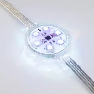 Модуль управляемый VISOR-SPI-5060-6-24V RGB 120deg (D40x12mm, 1.5W, IP68) (Arlight, Пластик, 3 года)