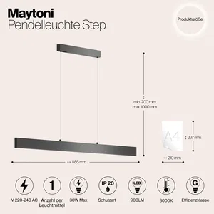 Подвесной светильник Maytoni P010PL-L30B