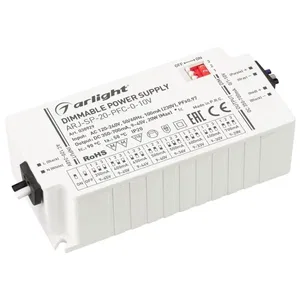 Блок питания ARJ-SP-20-PFC-0-10V (20W, 350-700mA) (Arlight, IP20 Пластик, 5 лет)