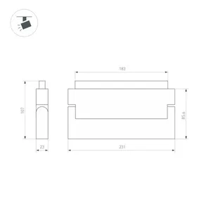 Светильник MAG-ORIENT-FLAT-FOLD-S230-12W Day4000 (WH, 80 deg, 48V, DALI) (Arlight, IP20 Металл, 5 лет)