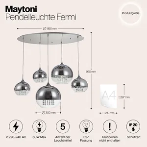 Подвесной светильник Maytoni P140-PL-170-5-N