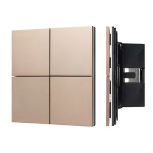 INTELLIGENT ARLIGHT Кнопочная панель KNX-304-23-IN Champagne (BUS, Frameless) (IARL, IP20 Металл, 2 года)