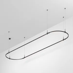 Основание ART-APRIORI-OVAL-HANG-4000x1000 (BK) (Arlight, IP20 Металл, 3 года)