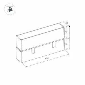 Светильник MAG-LASER-FOLD-45-S480-18W Day4000 (WH, 15 deg, 24V) (Arlight, IP20 Металл, 3 года)
