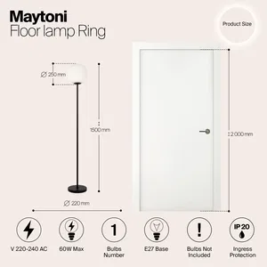 Напольный светильник (торшер) Maytoni MOD013FL-01B