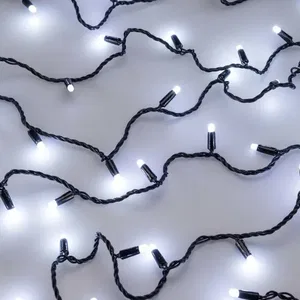 Светодиодная гирлянда ARD-STRING-CLASSIC-10000-BLACK-100LED-MILK-FLASH White (230V, 7W) (Ardecoled, IP65, 1 год)