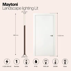 Ландшафтный светильник Outdoor O593FL-L20BR3K