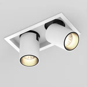 Светильник LTD-PULL-S110x210-2x10W Warm3000 (WH, 24 deg, 230V) (Arlight, IP20 Металл, 5 лет)