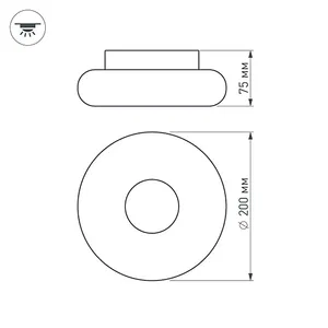Светильник ALT-TOR-BB200SW-7W Warm White (Arlight, IP20 Пластик, 3 года)