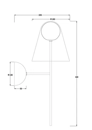 Настенный светильник (бра) Freya FR5382WL-01BS