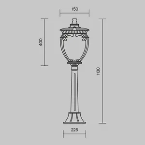 Ландшафтный светильник Outdoor O414FL-01GB1