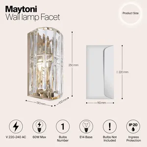 Настенный светильник (бра) Maytoni MOD094WL-01G