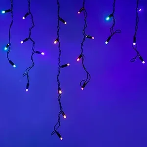 Светодиодная гирлянда ARD-EDGE-CLASSIC-2400x600-BLACK-88LED-LIVE RGB (230V, 6W) (Ardecoled, IP65, 1 год)