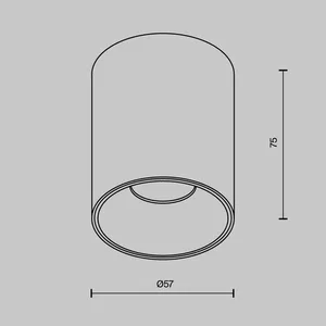 Потолочный светильник Technical C064CL-8W4K-RD-B