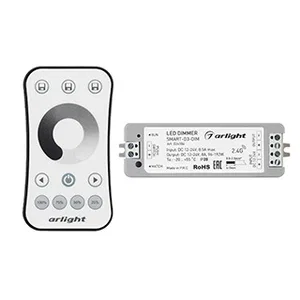 Диммер SMART-DIM-SET-RING (12-24V, 1x8A, ПДУ 2.4G) (Arlight, IP20 Пластик, 5 лет)