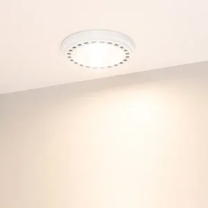 Лампа AR111-UNIT-GU10-15W-DIM Warm3000 (WH, 24 deg, 230V) (Arlight, Металл)