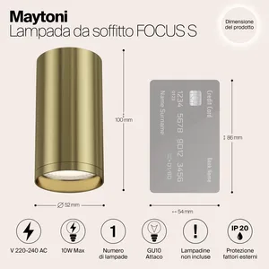 Потолочный светильник Technical C052CL-01MG