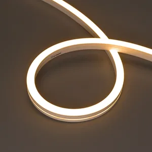 Лента герметичная MOONLIGHT-SIDE-A140-12x17mm 24V Warm2700 (9.6 W/m, IP67, 5m, wire x2) (Arlight, Вывод боковой, 5 лет)