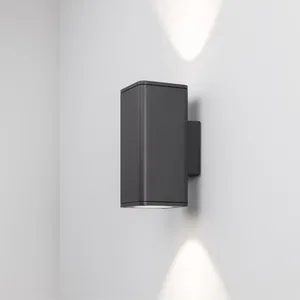 Светильник LGD-EVO-WALL-TWIN-S100x100-2x12W Day4000 (GR, 44 deg, 230V) (Arlight, IP54 Металл, 3 года)