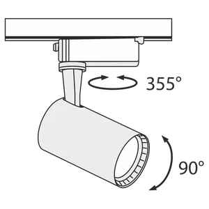 Трековый светильник Technical TR003-1-6W3K-B
