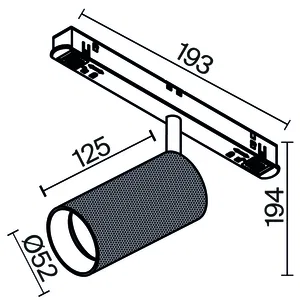 Трековый светильник Technical TR097-2 (23мм EXILITY)