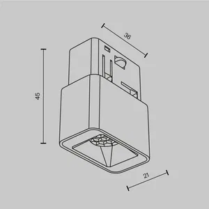 Трековый светильник Technical TR100-2-2W3K-S-W