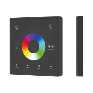 INTELLIGENT ARLIGHT Сенсорная панель SMART-RF-801-11-1G-4SC-RGBW черный (3V, 2.4G) накладная (IARL, IP20 Пластик, 5 лет)
