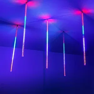 Светодиодная гирлянда ARD-ICEFALL-CLASSIC-D12-500-5PCS-CLEAR-72LED-LIVE RGB (230V, 6W) (Ardecoled, IP65)