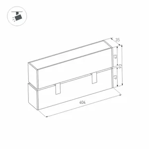 Светильник MAG-FLAT-FOLD-45-S405-12W Warm3000 (WH, 100 deg, 24V) (Arlight, IP20 Металл, 5 лет)