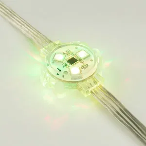 Модуль управляемый VISOR-SPI-5060-3-12V RGB 120deg (D30x16mm, 0.75W, IP68) (Arlight, Пластик, 3 года)