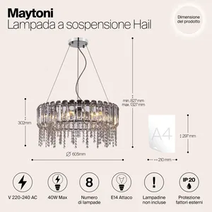 Подвесной светильник Maytoni MOD097PL-08CH