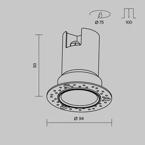Уличный потолочный светильник Outdoor O501DL-L10W3K