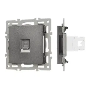 Механизм компьютерной розетки SCT-MPC1-PL-GR (RJ-45, CAT6) (Arlight, -)