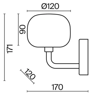 Настенный светильник (бра) Freya FR5435WL-01B
