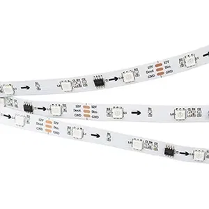 Лента SPI-5000-5060-30 12V Cx3 RGB (10mm, 7.2W/m, IP20) (Arlight, бегущий огонь)