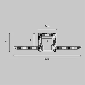 Профиль Led Strip ALM-5313A-S-2M