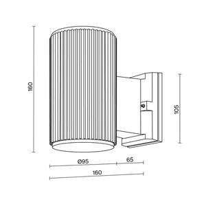 Уличный настенный светильник Outdoor O419WL-01W