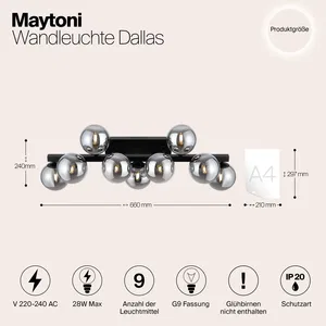 Настенный светильник (бра) Maytoni MOD547WL-09B
