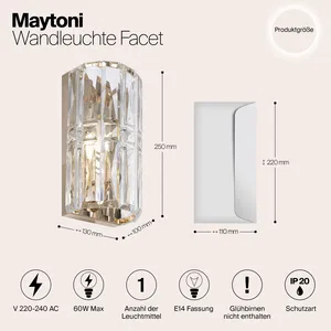 Настенный светильник (бра) Maytoni MOD094WL-01G